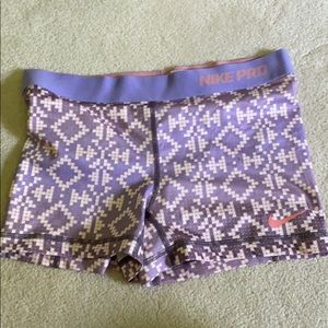 Nike Pro Size M Purple Nike Pro Spandex